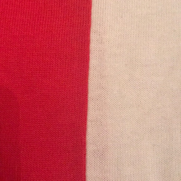 NWOT Red and White Sweater - Picture 4 of 5